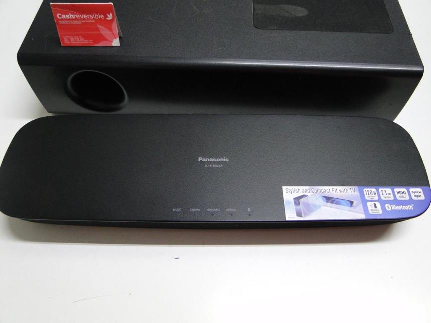 BARRA SONIDO CON SUBWOOFER Y MANDO