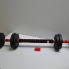 JUEGO PESAS CON BARRA 9KG SEMINUEVA