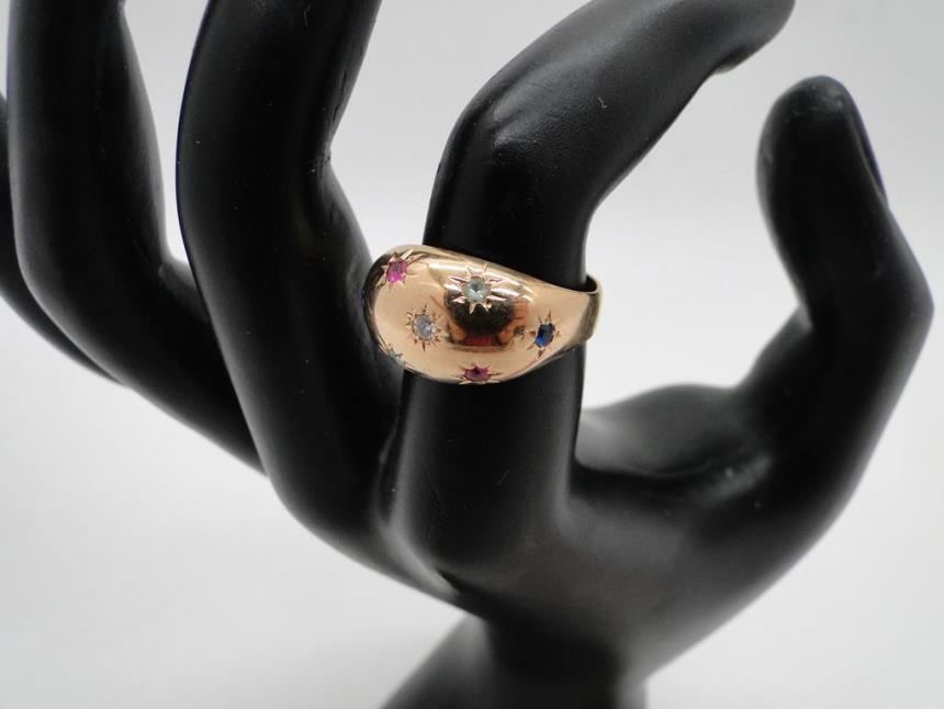 ANILLO ORO 18K CON PIEDRAS