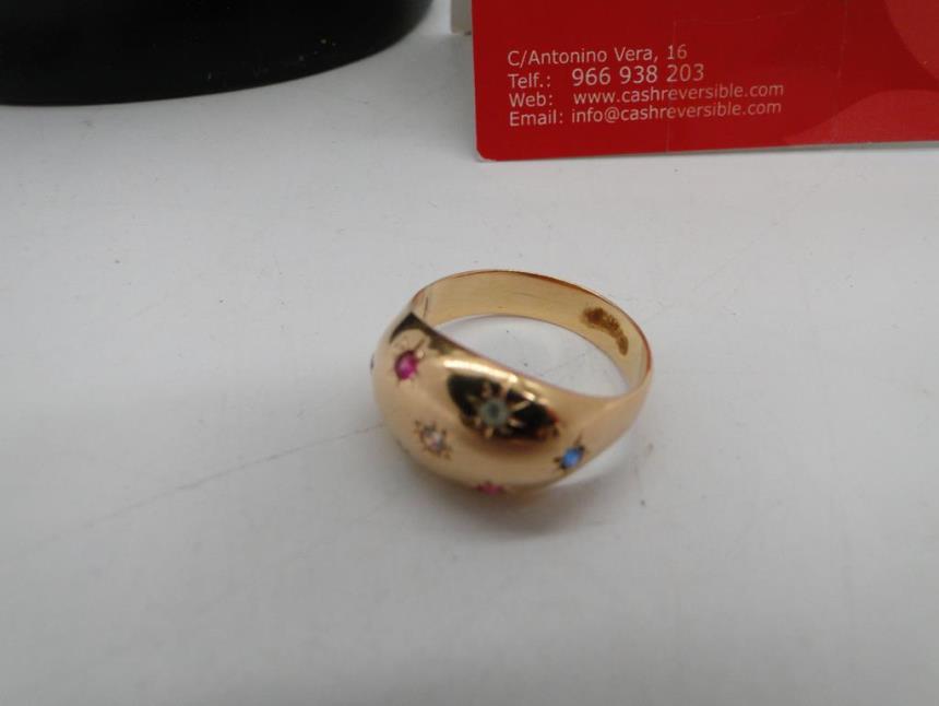 ANILLO ORO 18K CON PIEDRAS