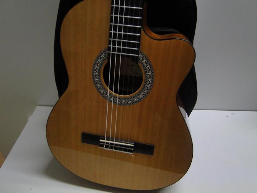 GUITARRA ELECTROACUSTICA CON FUNDA SEMINUEVA