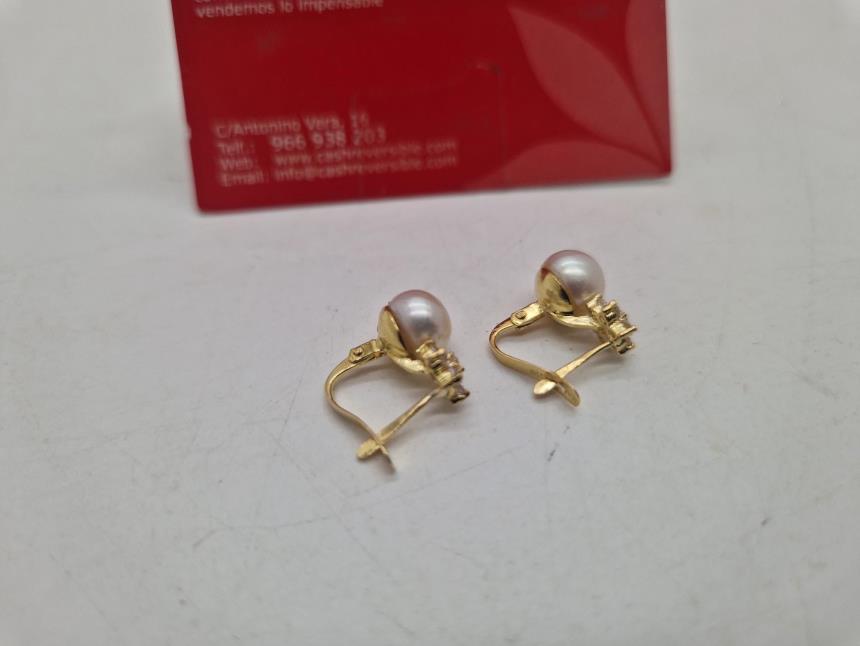 PENDIENTES DE ORO 18K CON PIEDRAS