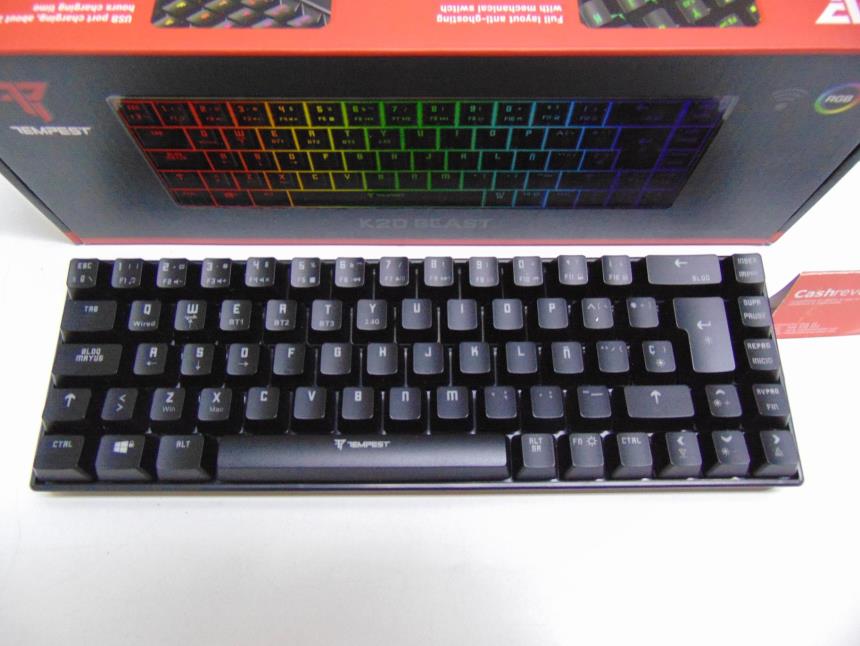 TECLADO GAMING CON CAJA PERFECTO ESTADO