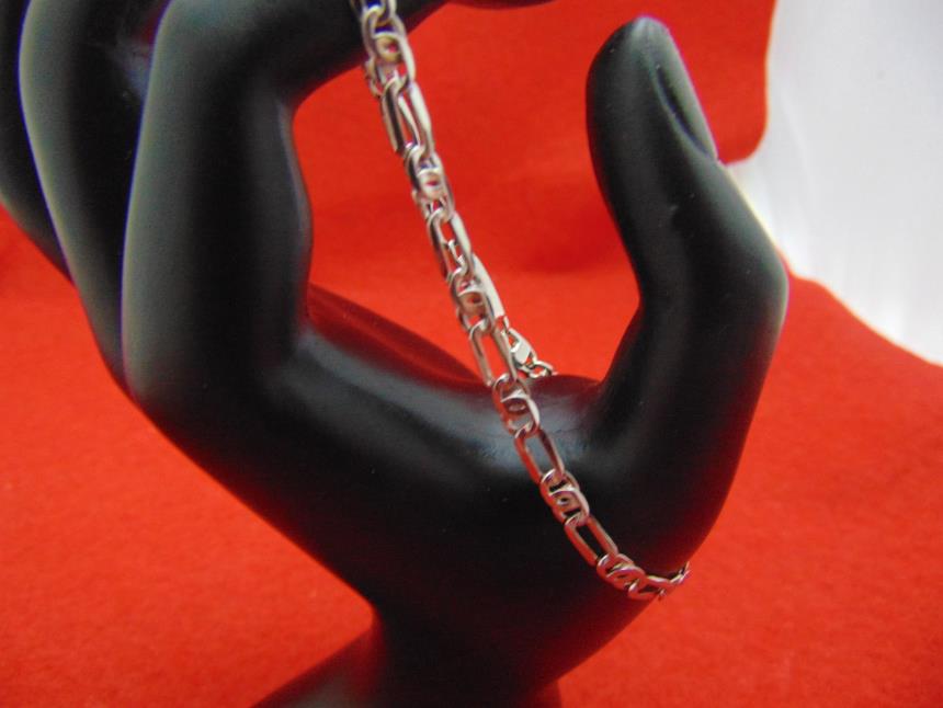 PULSERA DE ORO BLANCO DE 18 K