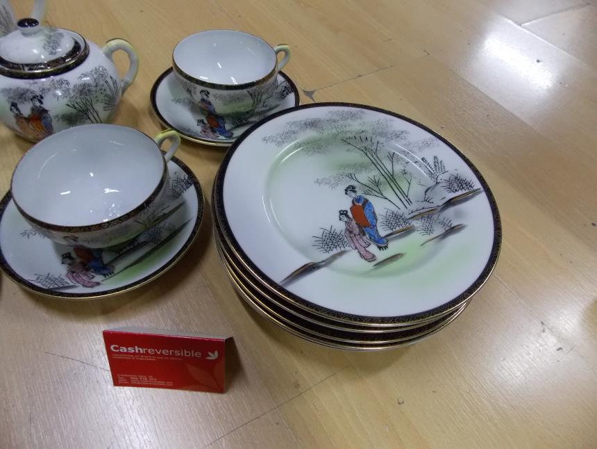 JUEGO DE TE DE PORCELANA