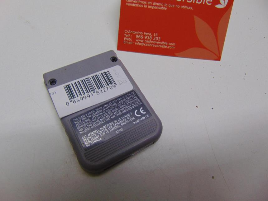 MEMORY CARD PS1
