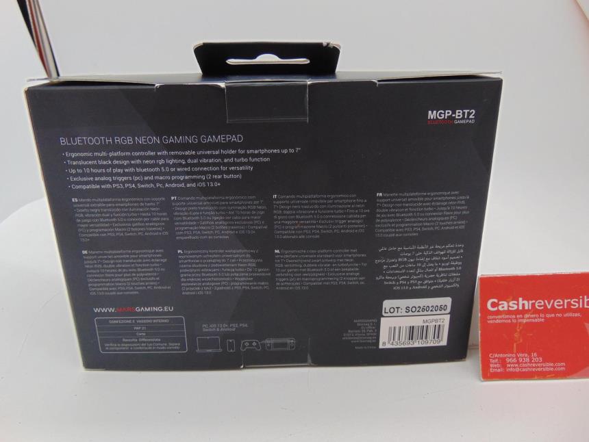 MANDO GAMING CON CAJA